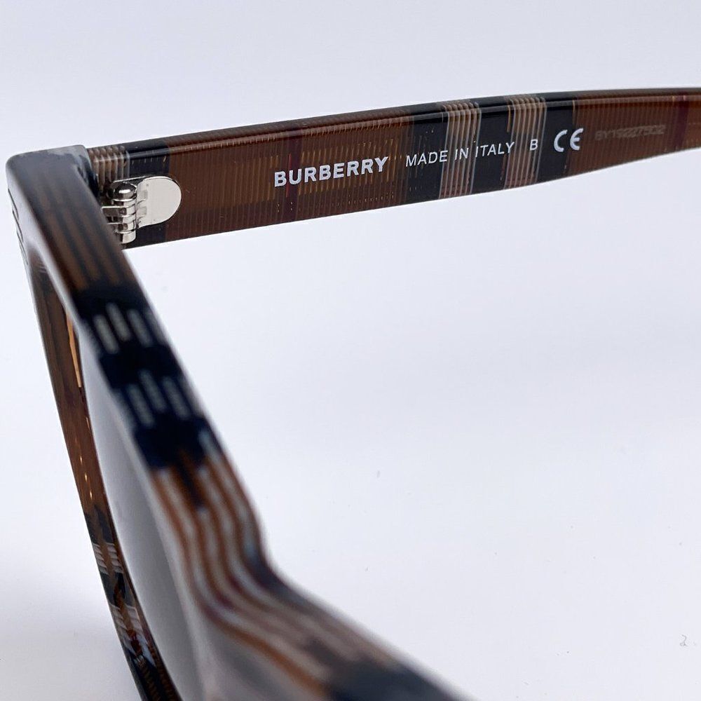 SALE! NEW Burberry BE4348 Cooper 396673 Brown Check Square Unisex Sunglasses - Picture 11 of 11